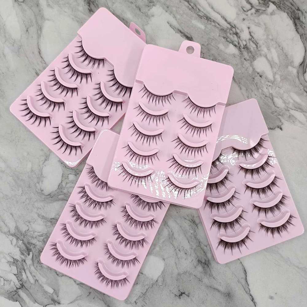 New 5D Natural Manga Cluster Faux Mink Lashes 3D Soft Winged Daily Dating False Eyelashes Extension Clear Band Individual Lash
New 5D Natural Manga Cluster Faux Mink Lashes 3D Soft Winged Daily Dating False Eyelashes Extension Clear Band Individual Lash