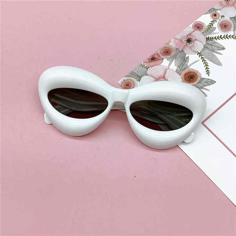New Kids Cat Eye Sunglasses Children Lovely Lip Cjo Girls Boys Ultraviolet-proof Infant Cute Glasses Eyewear Z260305