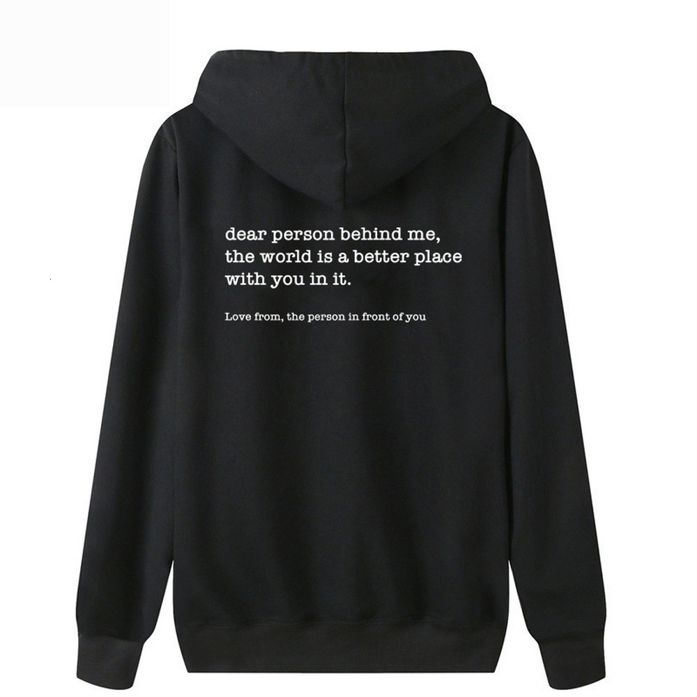 Womens Hoodies Sweatshirts Dear Person Behind Me Hoodie Personalised Be Kind Message Hoody Mental Health Awareness Long Sleeve Sweatshirt Pullovers 23
