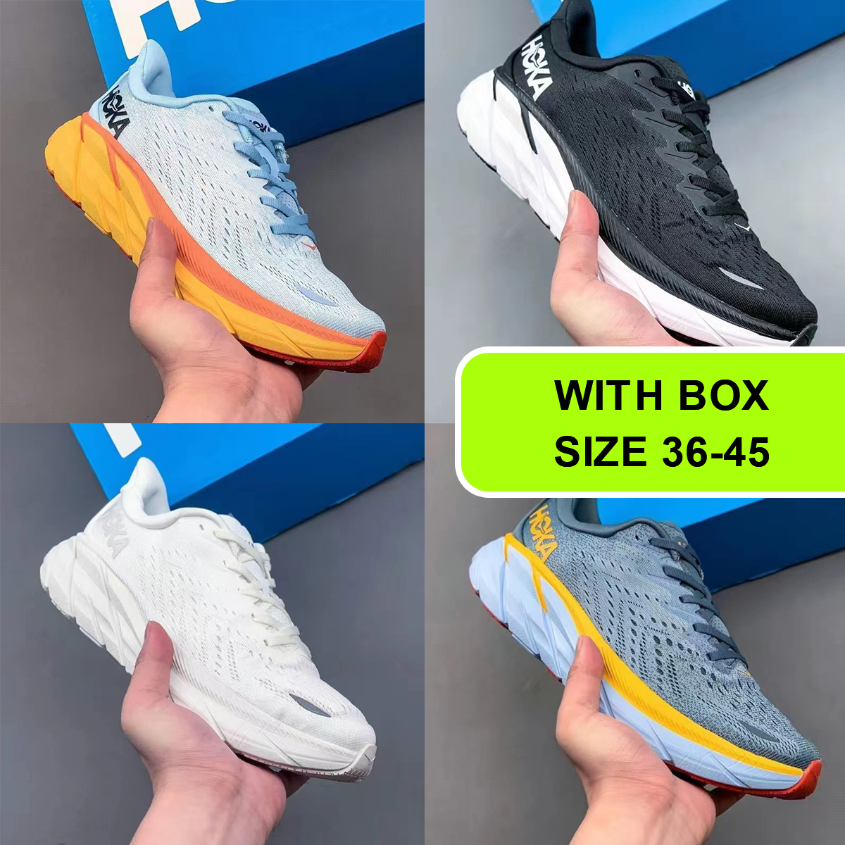 Designer hoka bondi 8 outdoor shoes hokas one one clifton 8 Sneakers climbing trainers sports walking cushion shoes platform lace-up fashion casual shoe size 36-45
Designer hoka bondi 8 outdoor shoes hokas one one clifton 8 Sneakers climbing trainers sports walking cushion shoes platform lace-up fashion casual shoe size 36-45