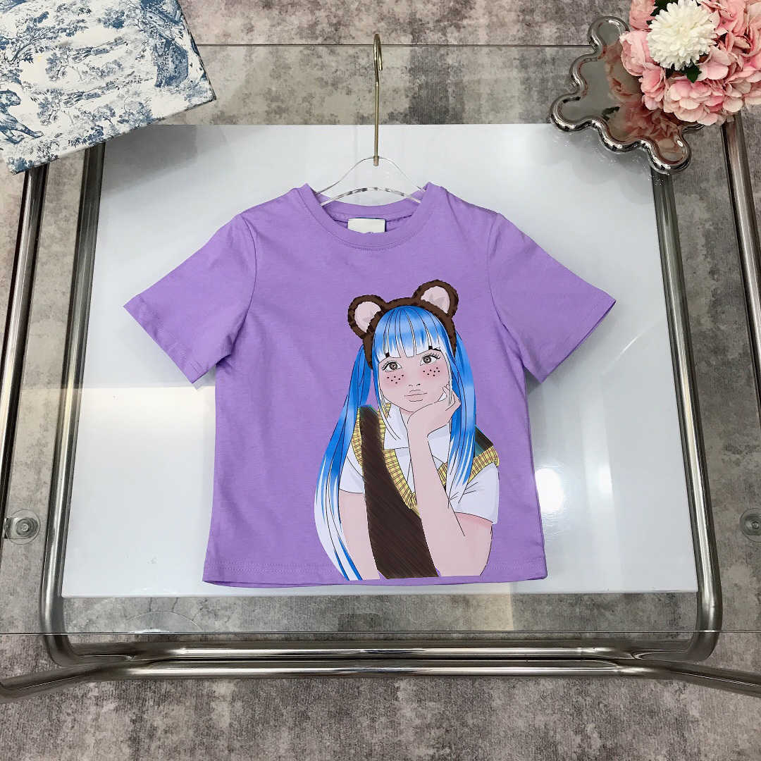 23ss brand Designer girl summer Short sleeve T-shirts logo printing t-shirt Color matching Pure cotton Round collar fashion high quality kid clothing, 10
23ss brand Designer girl summer Short sleeve T-shirts logo printing t-shirt Color matching Pure cotton Round collar fashion high quality kid clothing, 10