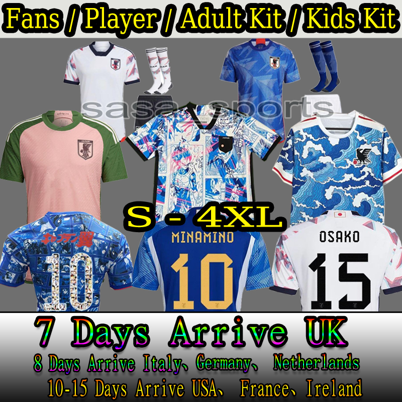 S-4XL Japan 2022 Soccer Jersey home away MINAMINO OSAKO NAGATOMO YOSHIDA HARAGUCHI ATOM 2023 Japanese 22 23 child Football Shirt HONDA men set kids kit Player version
S-4XL Japan 2022 Soccer Jersey home away MINAMINO OSAKO NAGATOMO YOSHIDA HARAGUCHI ATOM 2023 Japanese 22 23 child Football Shirt HONDA men set kids kit Player version