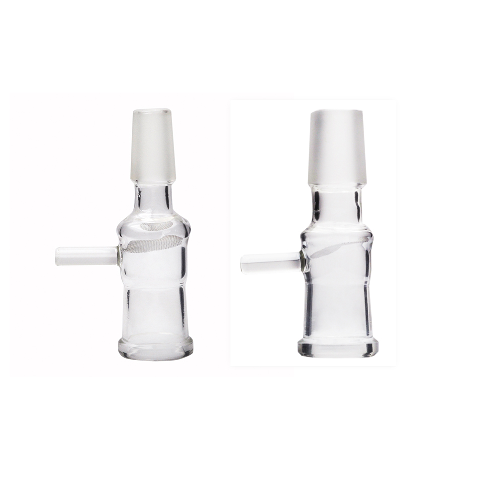 14mm 18mm Male Glass Injector Bowl pipe with Handle Metal Metal Screen