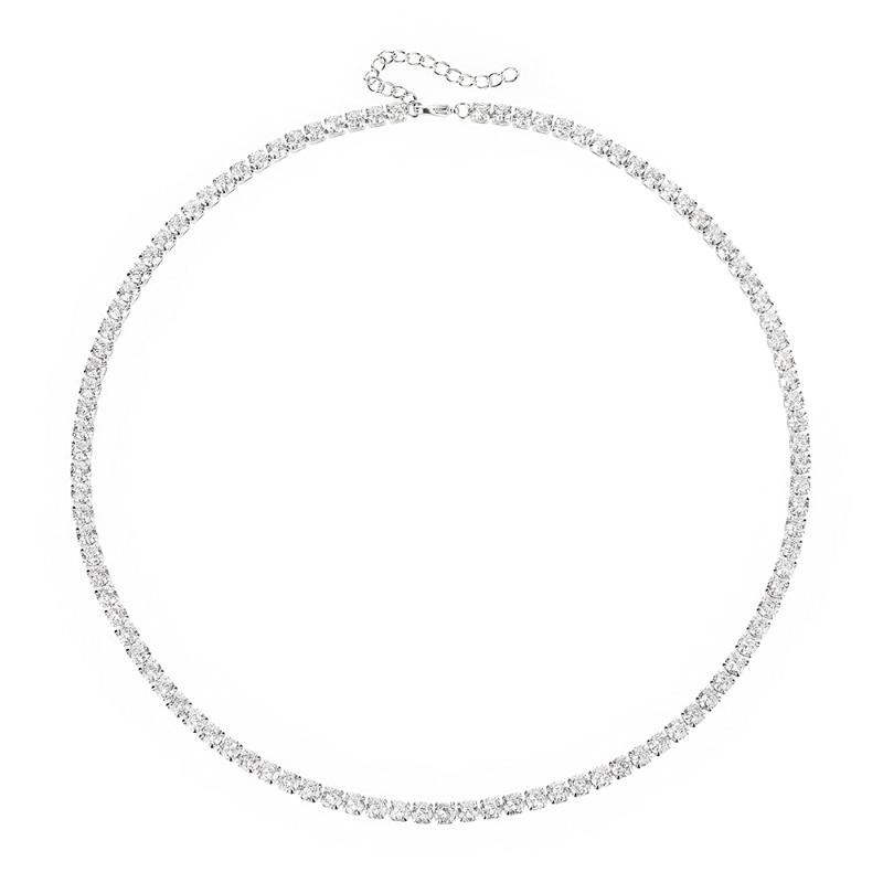 Chains Poulisa 3/4MM 18K Gold Plated Zircon Tennis Chain Necklace 925 Sterling Silver Cubic Zirconia Necklaces Tenis S925 CZ Neck ChainChain
Chains Poulisa 3/4MM 18K Gold Plated Zircon Tennis Chain Necklace 925 Sterling Silver Cubic Zirconia Necklaces Tenis S925 CZ Neck ChainChain