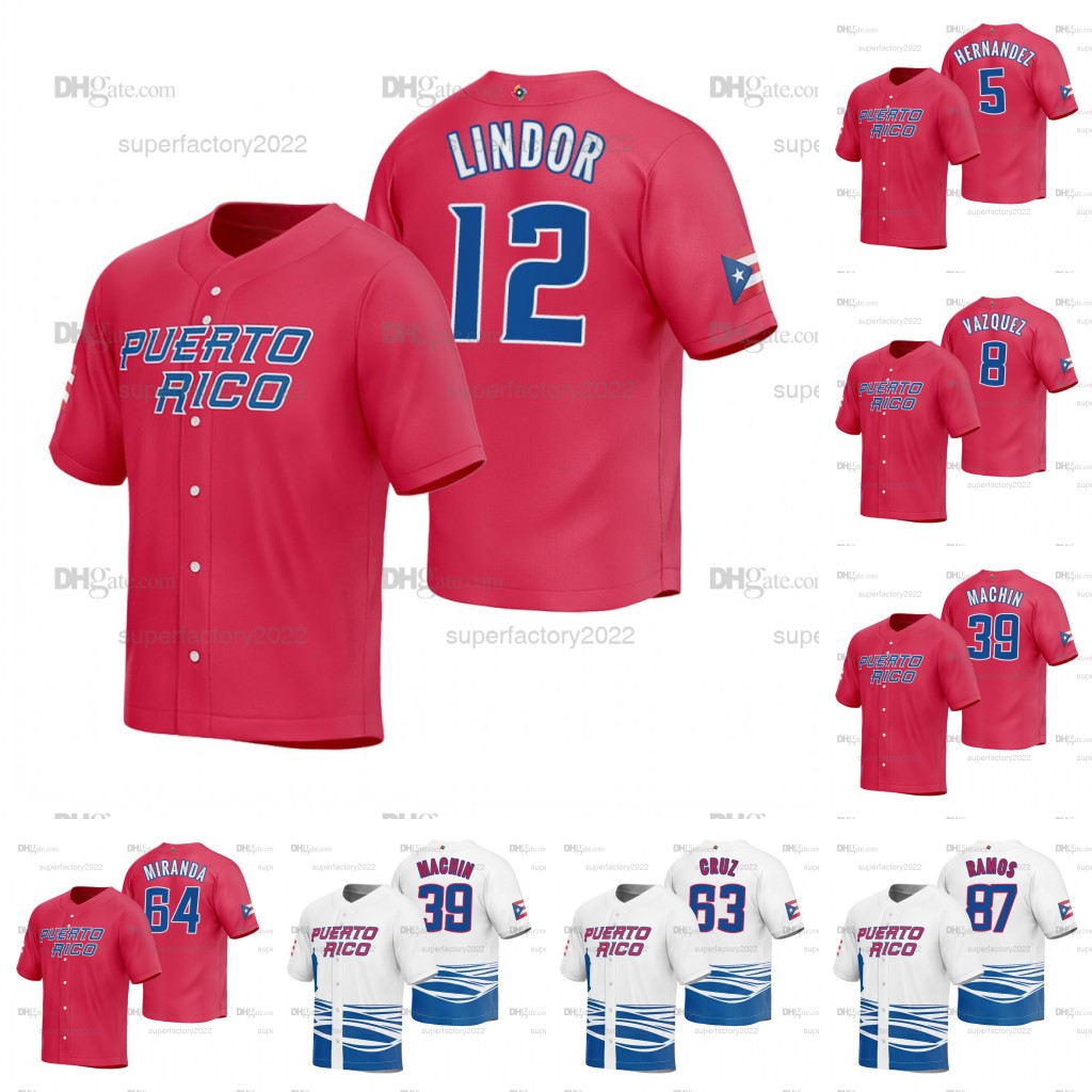 Team Puerto Rico 2023 World Baseball Classic Jersey WBC Nelson Velazquez Enrique Hernandez Christian Vazquez Francisco Lindor Emmanuel Rivera Emmanuel Rivera, White
Team Puerto Rico 2023 World Baseball Classic Jersey WBC Nelson Velazquez Enrique Hernandez Christian Vazquez Francisco Lindor Emmanuel Rivera Emmanuel Rivera, White