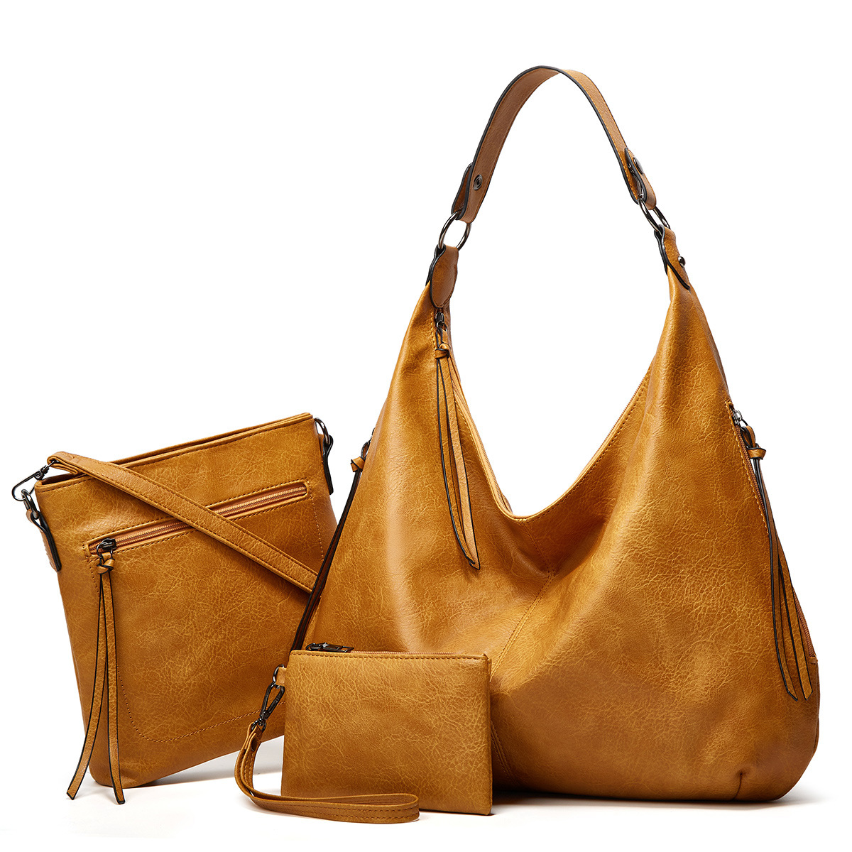 handbag large Fashion capacity women's three-piece design Tote bag
