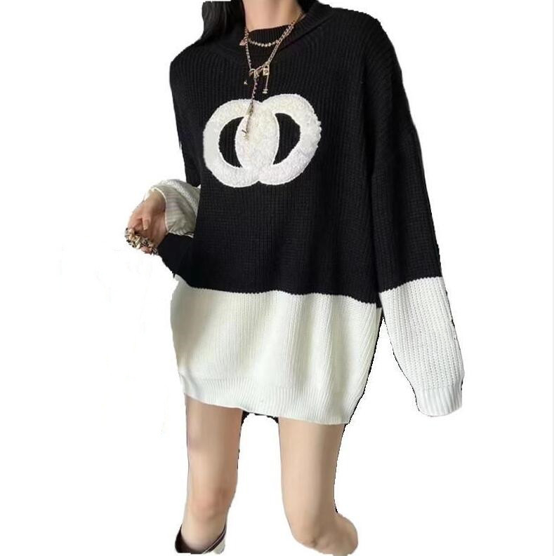 23Ss spring new women's Sweaters brand Casual fashion Womens Contrast Color Designer Sweater S-XL, Black
23Ss spring new women's Sweaters brand Casual fashion Womens Contrast Color Designer Sweater S-XL, Black