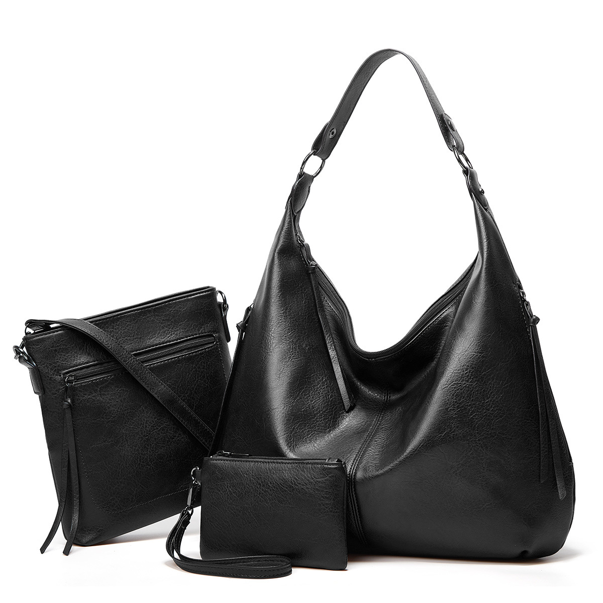 handbag large Fashion capacity women's three-piece design Tote bag