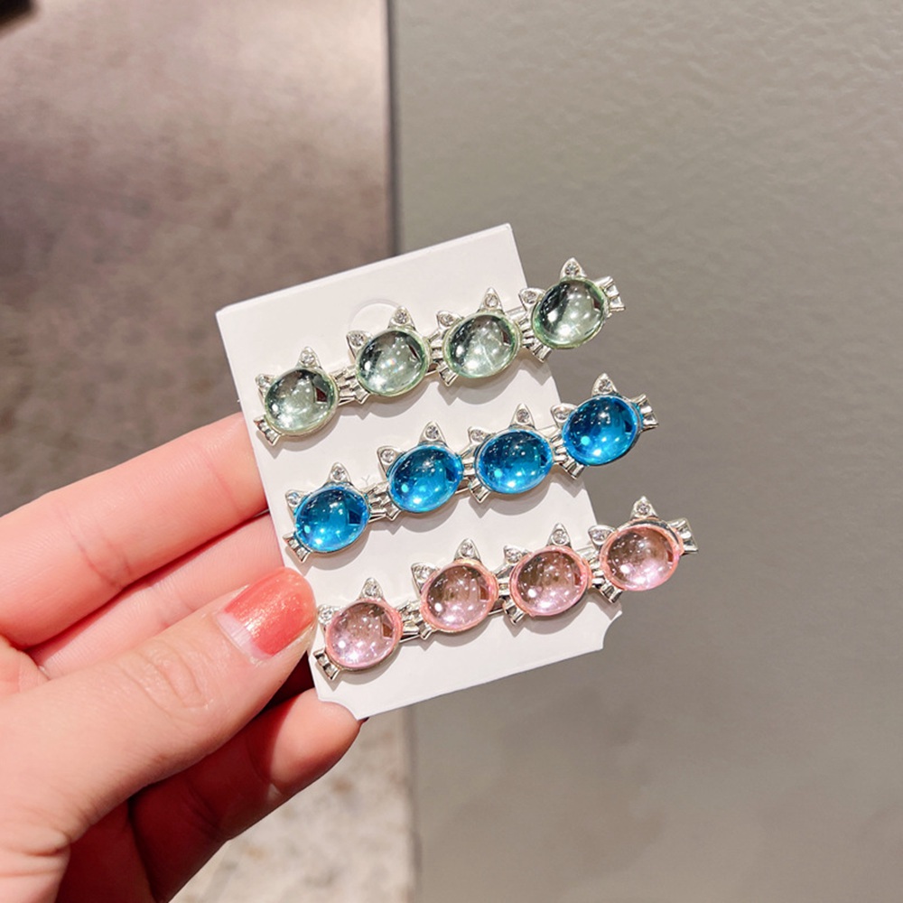 Korea Super Cute Four Cat Face Ribbon One Line Side Hair Clips For Girl Children Kawaii Color Animal Hairpin Accessories 1720, As option show
Korea Super Cute Four Cat Face Ribbon One Line Side Hair Clips For Girl Children Kawaii Color Animal Hairpin Accessories 1720, As option show