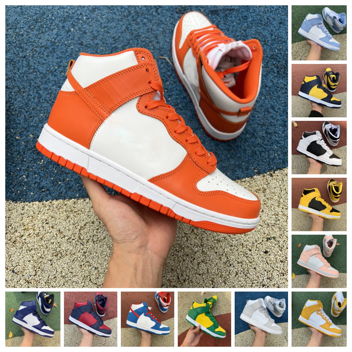 Dunks High Black White Casual ShOes UNC Dunksb Men Women Cargo Khaki Vast Grey Pink Prime Syracuse Midnight Navy Varsity Purple Maize Laser Blue Chill Mens Sneakers
Dunks High Black White Casual ShOes UNC Dunksb Men Women Cargo Khaki Vast Grey Pink Prime Syracuse Midnight Navy Varsity Purple Maize Laser Blue Chill Mens Sneakers