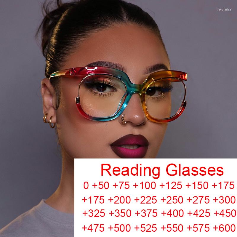 Sunglasses Fashion Oversized Square Rainbow Reading Glasses Women Men Large Frame Presbyopia Eyeglasses Readers 1.75 3.25 6
Sunglasses Fashion Oversized Square Rainbow Reading Glasses Women Men Large Frame Presbyopia Eyeglasses Readers 1.75 3.25 6