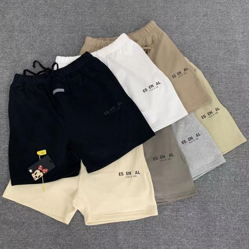 FOG Men's Shorts Summer Fashion Streetwears Clothing Women's black cotton Shorts with Drawstring EUR SIZE S-XL