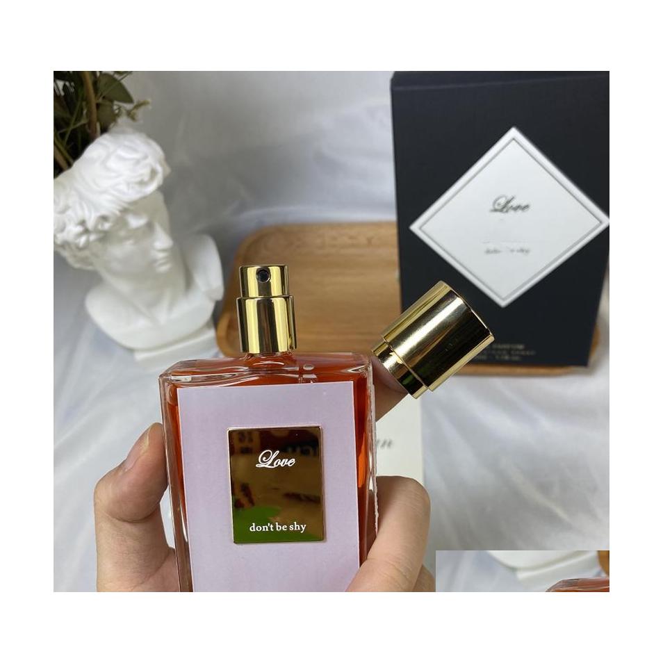 Solid Perfume Luxury Kilian Brand Per 50Ml Love Dont Be Shy Avec Moi Good Girl Gone Bad For Women Men Spray Parfum Long Lasting Time Dhzl0
Solid Perfume Luxury Kilian Brand Per 50Ml Love Dont Be Shy Avec Moi Good Girl Gone Bad For Women Men Spray Parfum Long Lasting Time Dhzl0