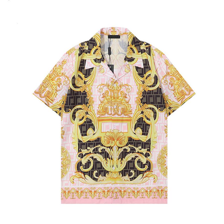 2023Fashion Gold Baroque Print Shirts Men's Designer Hawaiian Shirt Man Casual Short Sleeve Tops Tee Shirt Men Blouse Camisa Plus Size M-3XL, As picture show
2023Fashion Gold Baroque Print Shirts Men's Designer Hawaiian Shirt Man Casual Short Sleeve Tops Tee Shirt Men Blouse Camisa Plus Size M-3XL, As picture show