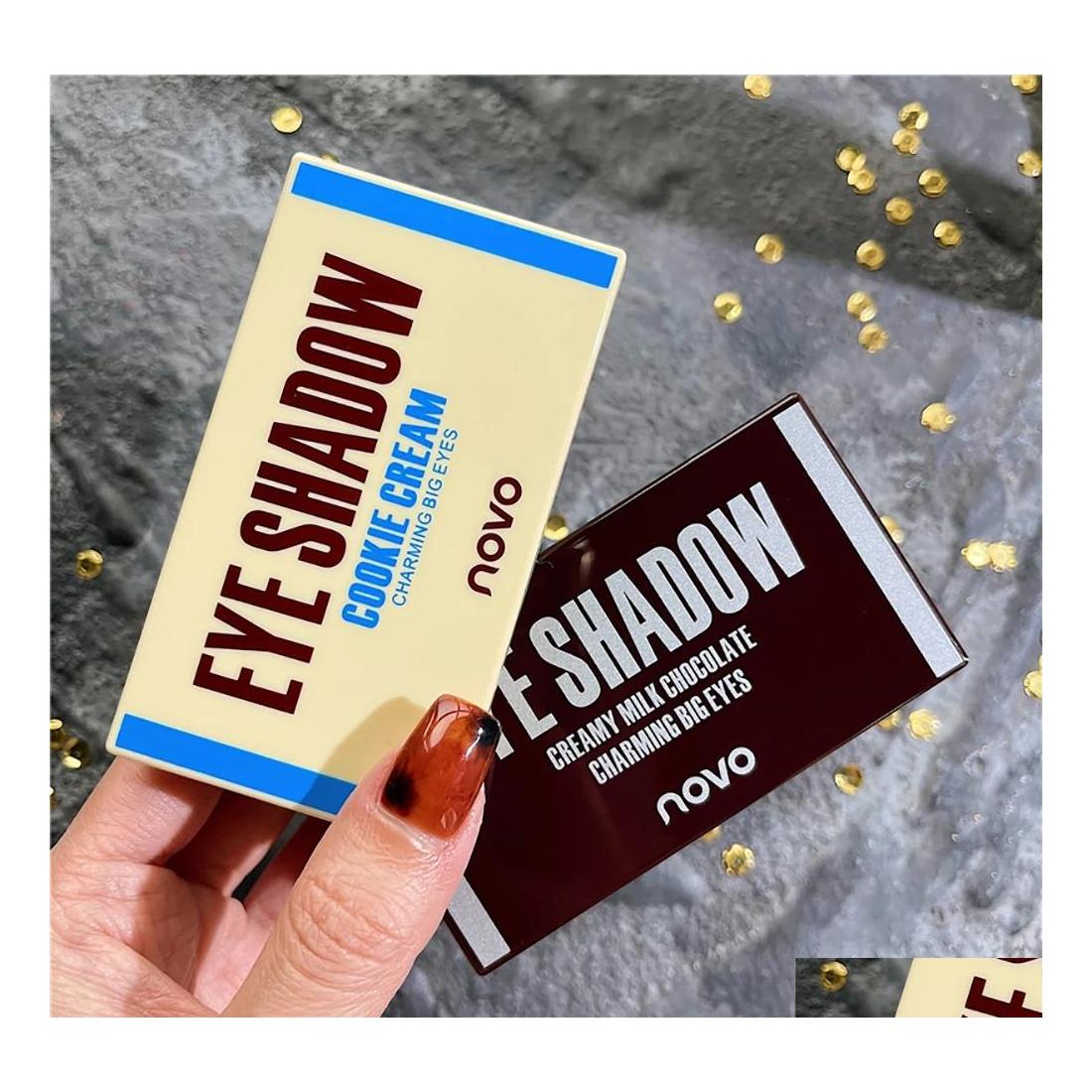 Eye Shadow Novo Chocolate Eyeshadow Palette 6 Color Silky Naked Waterproof Easy To Wear Shimmer Matte Coloris Makeup Palettes Drop D Dhs4Z, 01# cocoa butter
Eye Shadow Novo Chocolate Eyeshadow Palette 6 Color Silky Naked Waterproof Easy To Wear Shimmer Matte Coloris Makeup Palettes Drop D Dhs4Z, 01# cocoa butter