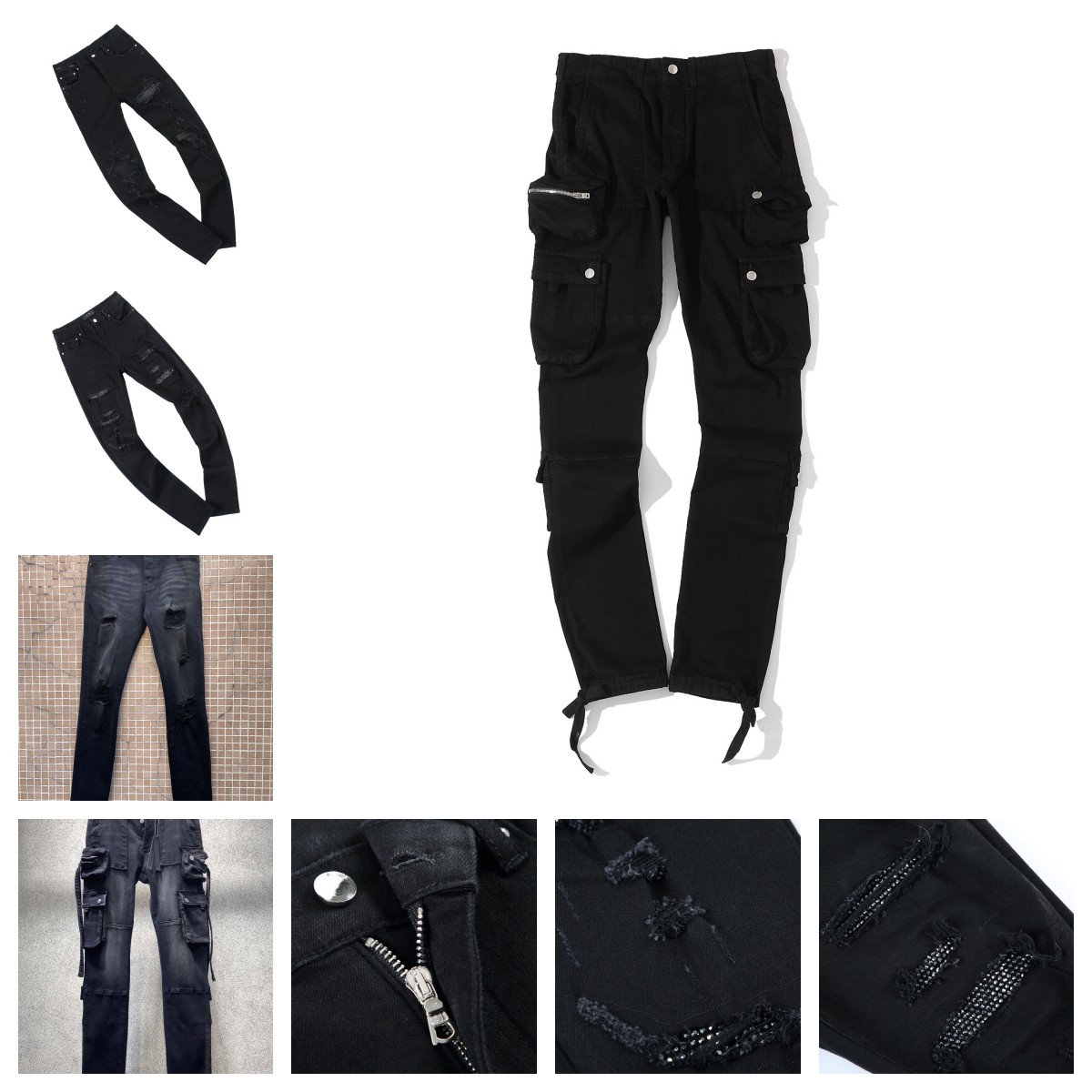 2023 New Mens CRYSTAL THRASHER JEAN Jeans Slim Distressed Denim Designer Leather Pants with Holes Letters Torn Tattered Knee Ripped for Man Skinny Straight Leg, Gift
2023 New Mens CRYSTAL THRASHER JEAN Jeans Slim Distressed Denim Designer Leather Pants with Holes Letters Torn Tattered Knee Ripped for Man Skinny Straight Leg, Gift