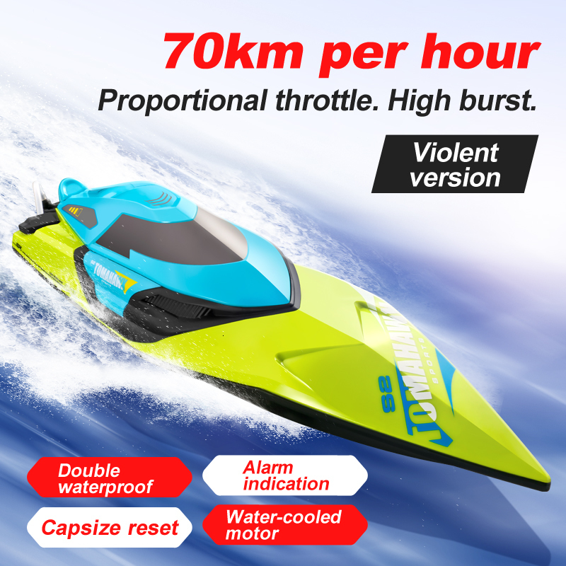 Electric RC Boats 50 CM big RC Boat 70KM H Professional Remote Control High Speed Racing Speedboat Endurance 20 Minutes Kids Gifts Toys For Boys 23022