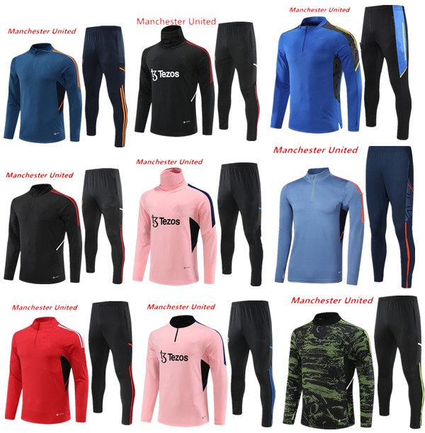 2022 2023 Men kids united soccer football tracksuit sets 22 23 Half pulled Long Sleeve soccer football training suit survetement foot chandal jogging kits, Black
2022 2023 Men kids united soccer football tracksuit sets 22 23 Half pulled Long Sleeve soccer football training suit survetement foot chandal jogging kits, Black
