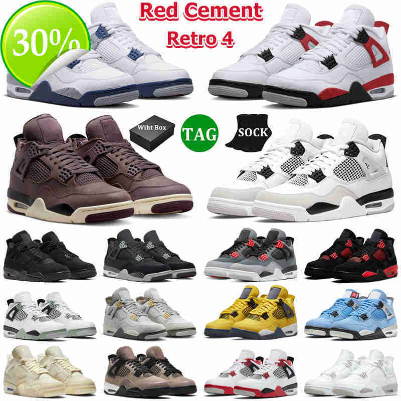 With Box 4s Men Basketball Shoes 4 Retro Midnight Navy Red Cement Thunder Military Black Cat Lightning University Blue Photon Dust Women
With Box 4s Men Basketball Shoes 4 Retro Midnight Navy Red Cement Thunder Military Black Cat Lightning University Blue Photon Dust Women