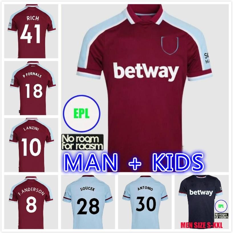 21 22 YARMOLENKO LINGARD ANTONIO soccer jerseys 2021 2022 ANDERSON RICE NOBLE football shirts men adult kit sets home away third m3094, Kids size 775
21 22 YARMOLENKO LINGARD ANTONIO soccer jerseys 2021 2022 ANDERSON RICE NOBLE football shirts men adult kit sets home away third m3094, Kids size 775