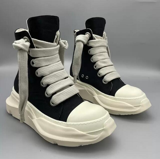 Owens original canvas shoes casual shoes thick soles Jumbo Shoeslace sports shoes Rick men's shoes SHDW lace women's sports shoes, Black
Owens original canvas shoes casual shoes thick soles Jumbo Shoeslace sports shoes Rick men's shoes SHDW lace women's sports shoes, Black