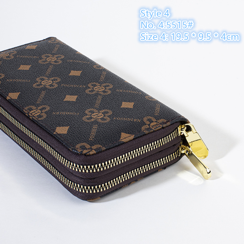 Factory ladies shoulder bags 3 styles large capacity double zipper fashion long wallet popular polka dot clutch bag elegant printed mobile phone coin purse, Brown-2158#-style 2
Factory ladies shoulder bags 3 styles large capacity double zipper fashion long wallet popular polka dot clutch bag elegant printed mobile phone coin purse, Brown-2158#-style 2