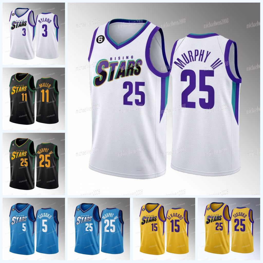Custom Rising Star Basketball Jersey Trey Murphy III Jose Alvarado Jalen Green Bones Hyland AJ Griffin Efe Abogidi Mojave King Jalen Williams Leonard Miller Cissoko, Yellow
Custom Rising Star Basketball Jersey Trey Murphy III Jose Alvarado Jalen Green Bones Hyland AJ Griffin Efe Abogidi Mojave King Jalen Williams Leonard Miller Cissoko, Yellow