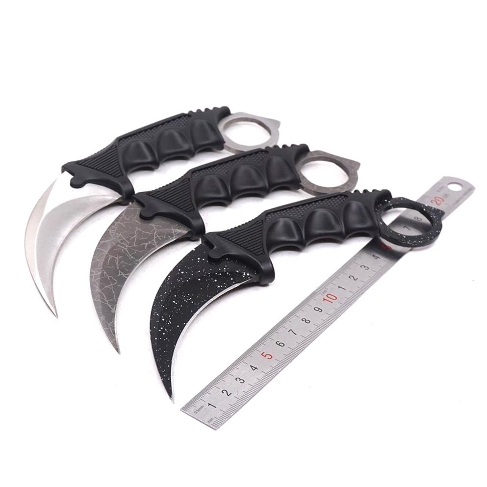 Fixed Blade Knives Counter-Strike Csgo Claw Karambit Knife CS GO Stainless Steel training Pocket Survival Knife Camping EDC Tools276F