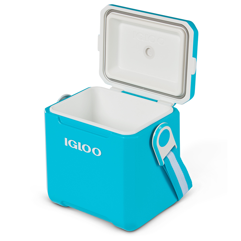 11 qt Tag A Long Hard Sided Cooler Turquoise compass