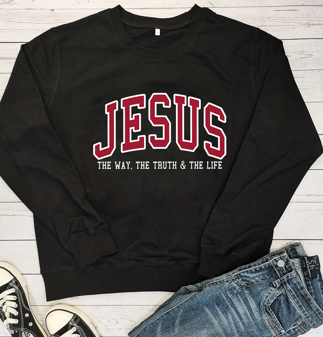 Womens Hoodies Sweatshirts Colored JESUS THE WAY TRUTH LIFE Sweatshirt Christian Sweats Inspirational pullovers Women Casual Bible Verse Tops 230224