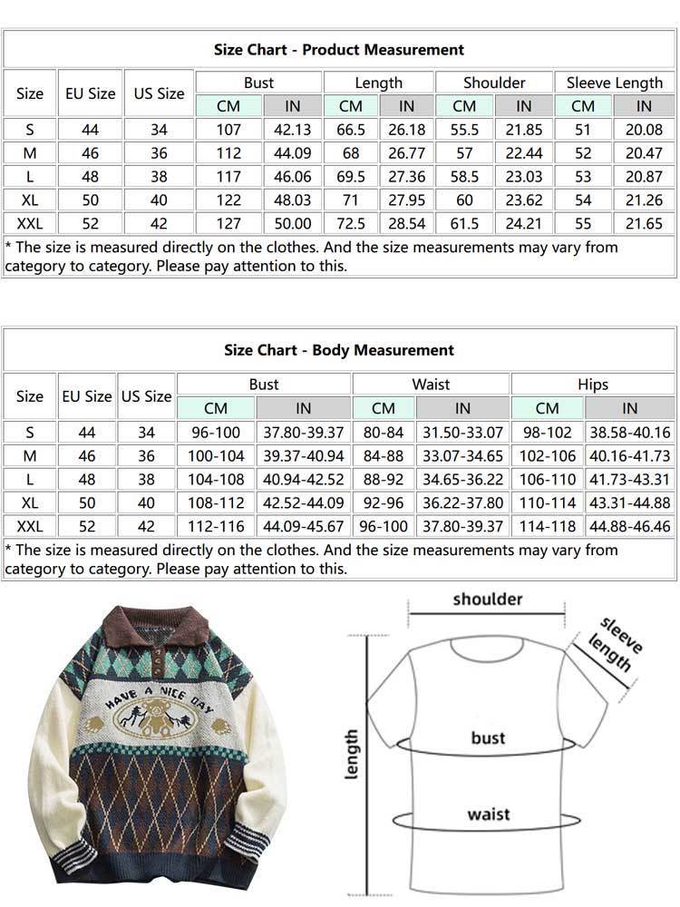 Men's TShirts Sweater Bear Geometric Pattern Buttons Sweaters Ethnic Streetwear Pullover Fall Winter Turndown Collar Outwear 230224