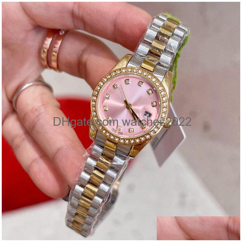 Wristwatches Luxury Gold Women Watch Top Brand 28Mm Designer Diamond Lady Watches For Womens Valentines Christmas Mothers Day Gift S Dhnhq
Wristwatches Luxury Gold Women Watch Top Brand 28Mm Designer Diamond Lady Watches For Womens Valentines Christmas Mothers Day Gift S Dhnhq