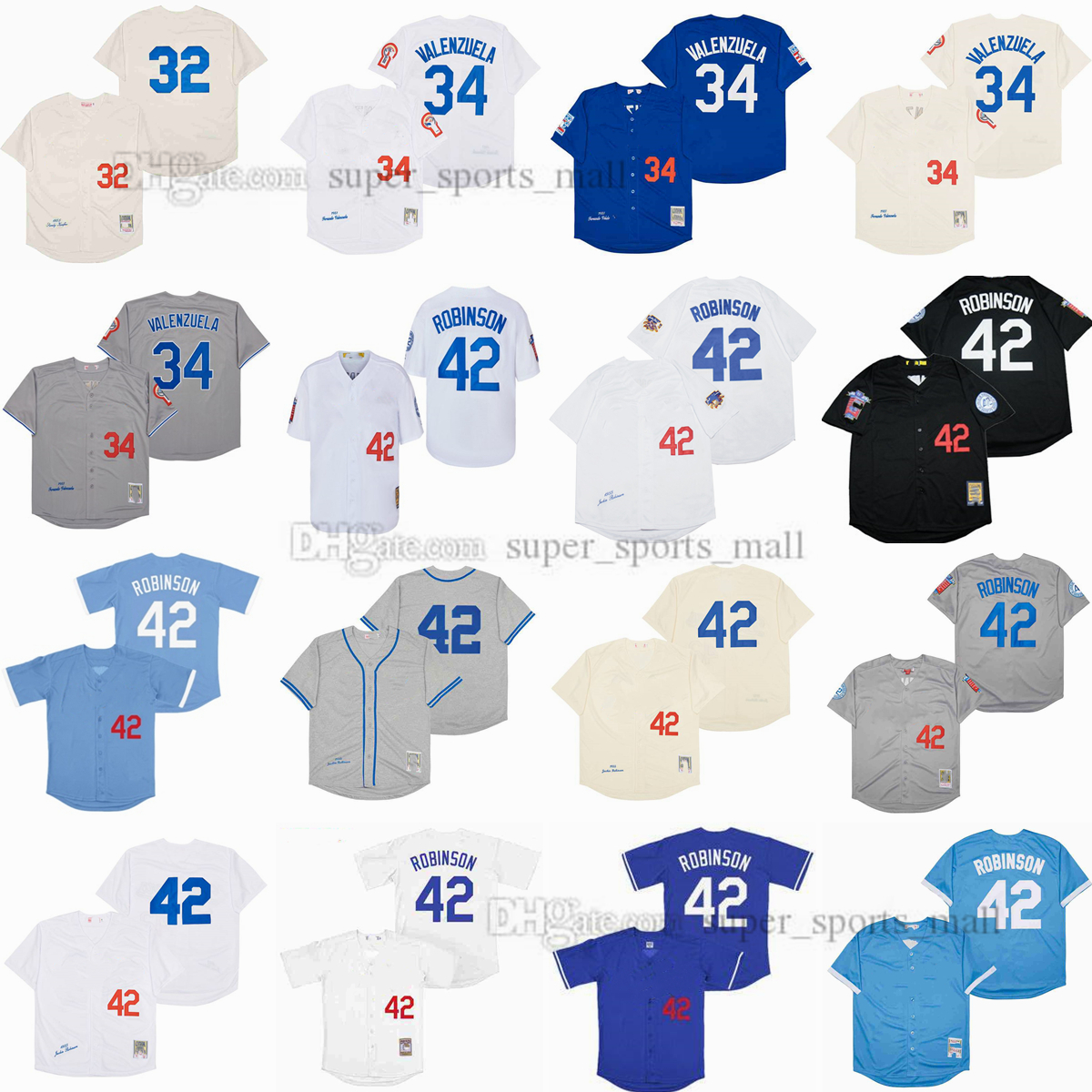 Vintage Movie College Baseball Wears Jersey 34 Fernando Valenzuela 1981 42 Jackie Robinson 1955 32 Sandy Koufax 1955 Men Women Youth, As picture(with team name)
Vintage Movie College Baseball Wears Jersey 34 Fernando Valenzuela 1981 42 Jackie Robinson 1955 32 Sandy Koufax 1955 Men Women Youth, As picture(with team name)