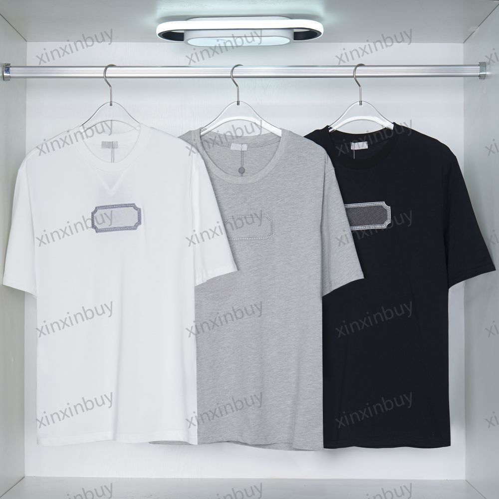 xinxinbuy Men designer Tee t shirt 23ss Paris Letter embroidery short sleeve cotton women white black khaki grey S-3XL
xinxinbuy Men designer Tee t shirt 23ss Paris Letter embroidery short sleeve cotton women white black khaki grey S-3XL
