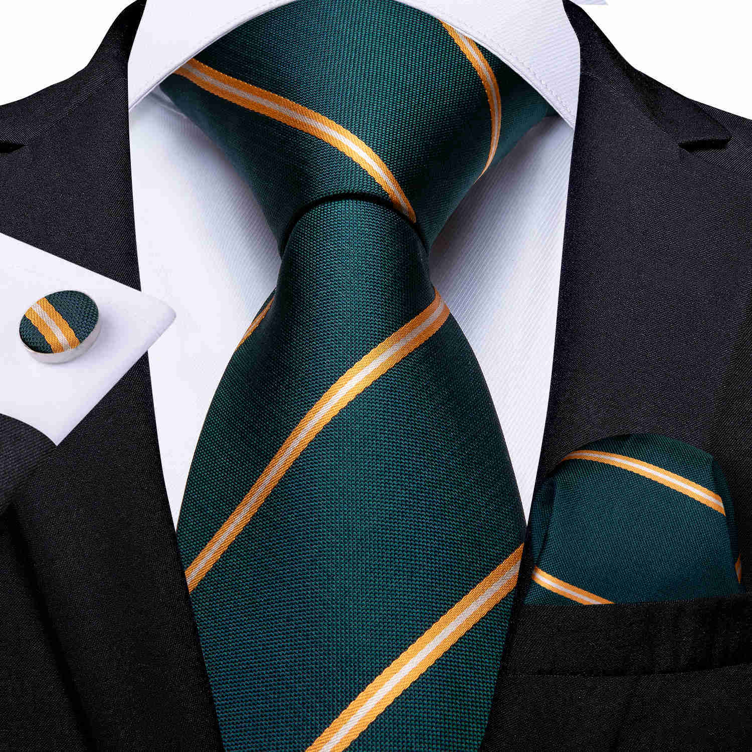 Neck Ties New Green Gold Striped Men's Silk Ties 8cm Business Wedding Party Necktie Pocket Square Cufflinks Men Gift Gravatas DiBanGu J230225
Neck Ties New Green Gold Striped Men's Silk Ties 8cm Business Wedding Party Necktie Pocket Square Cufflinks Men Gift Gravatas DiBanGu J230225