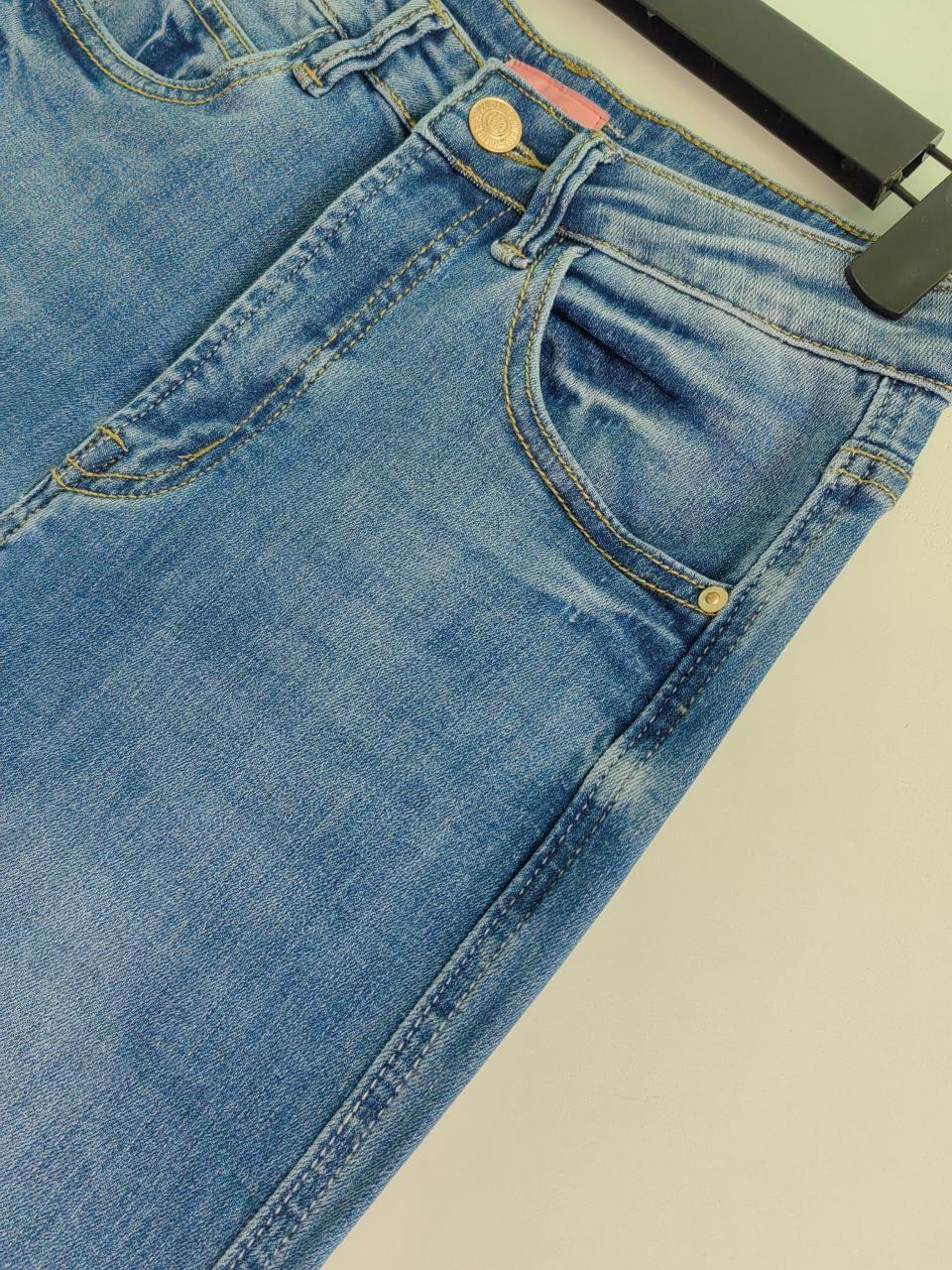 Women's Jeans Women's Retro Straight Denim Long Pants Zipper Stretch High Waist Ladies Cotton Jeans 230225