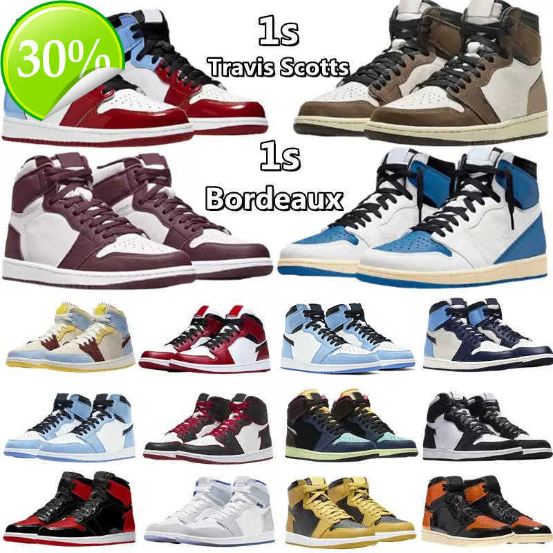 Jumpman 1 Basketball shoes OG High 1S UNC Patent Leather Hyper Royal Mocha Homage To University Blue Sport Designer Sneakers Trainers 36-48, 13
Jumpman 1 Basketball shoes OG High 1S UNC Patent Leather Hyper Royal Mocha Homage To University Blue Sport Designer Sneakers Trainers 36-48, 13