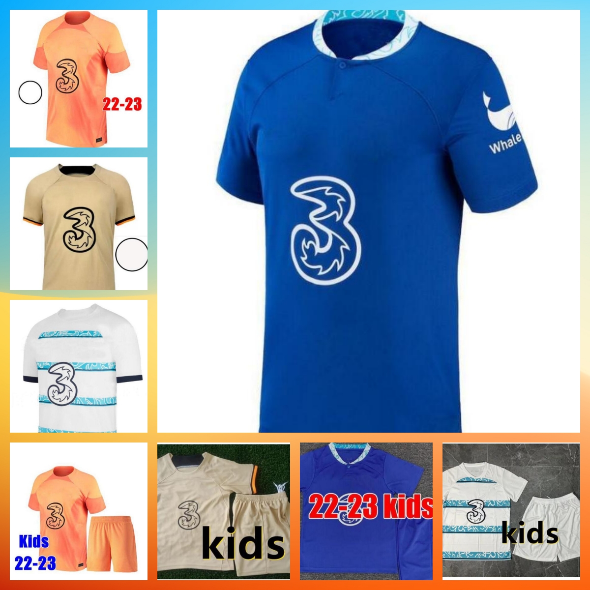 22 23 STERLING Newest Soccer Jerseys PULISIC MOUNT 2022 2023 JAMES JORGINHO WERNER ZIYECH Football shirt KANTE HAVERTZ CHILWELL T. SILVA KOVACIC JORGINHO Men Kids Kit, 04
22 23 STERLING Newest Soccer Jerseys PULISIC MOUNT 2022 2023 JAMES JORGINHO WERNER ZIYECH Football shirt KANTE HAVERTZ CHILWELL T. SILVA KOVACIC JORGINHO Men Kids Kit, 04