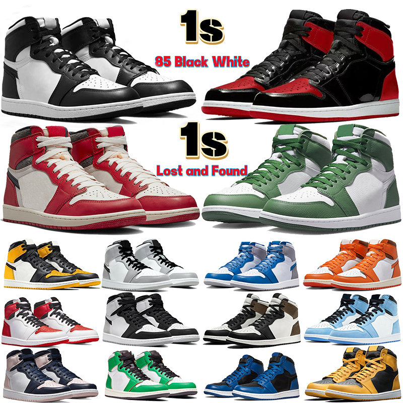 Men 1 1s High OG Basketball Shoes Jumpman 85 White Black True Blue Chicago Lost and Found Patent Bred Designer Mens Sneakers UNC Gorge Green Light Smoke Grey Women Shoe, 05 triple black
Men 1 1s High OG Basketball Shoes Jumpman 85 White Black True Blue Chicago Lost and Found Patent Bred Designer Mens Sneakers UNC Gorge Green Light Smoke Grey Women Shoe, 05 triple black
