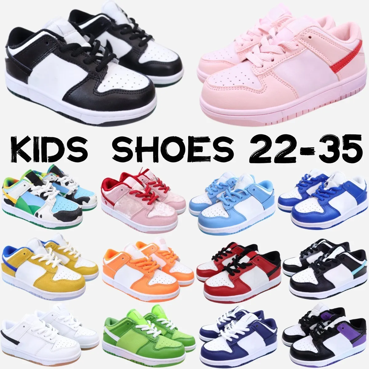 Children dunks Shoes Chunky Retro sb dunke kids toddler designer sneakers shoe youth Baby Boys girls infants Sports shoe Size 25-35, Color2
Children dunks Shoes Chunky Retro sb dunke kids toddler designer sneakers shoe youth Baby Boys girls infants Sports shoe Size 25-35, Color2
