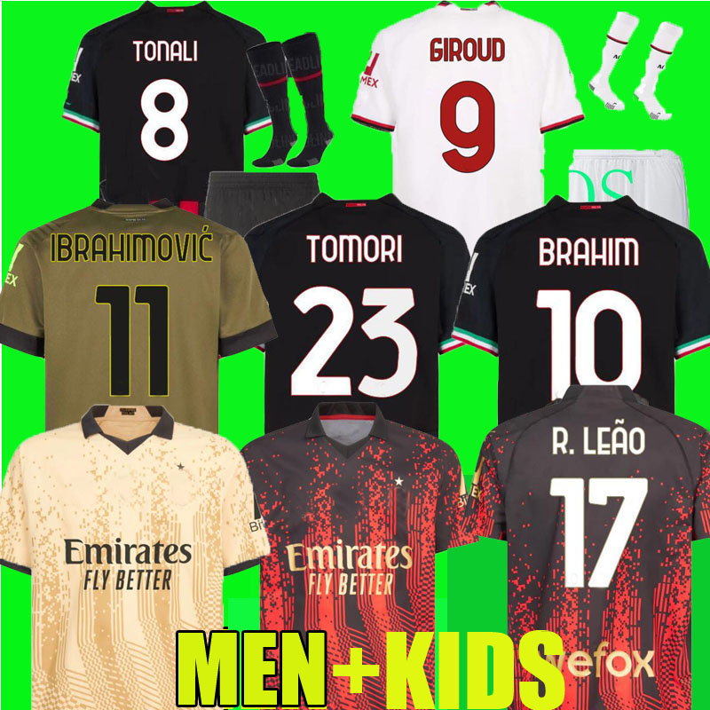 22 23 IBRAHIMOVIC Soccer Jerseys special-edition 4th Ac 2022 2023 GIROUD TONALI THEO R.LEAO ROMAGNOLI BRAHIM GOALKEEPER FANS PLAYER VERSION Men Kids Kits set mIlaNs
22 23 IBRAHIMOVIC Soccer Jerseys special-edition 4th Ac 2022 2023 GIROUD TONALI THEO R.LEAO ROMAGNOLI BRAHIM GOALKEEPER FANS PLAYER VERSION Men Kids Kits set mIlaNs