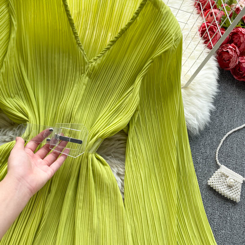 Work Draped Design Multicolor Blouse Women V Neck Flare Long Sleeve Multicolor Blusas Spring 2023 New Shirt