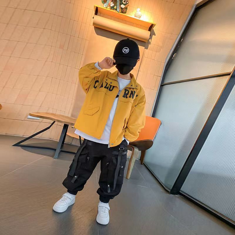 Jeans Children s Autumn Pants Boy Korean Version Handsome Overalls Big Spring And 3 5 7 9Y 230224