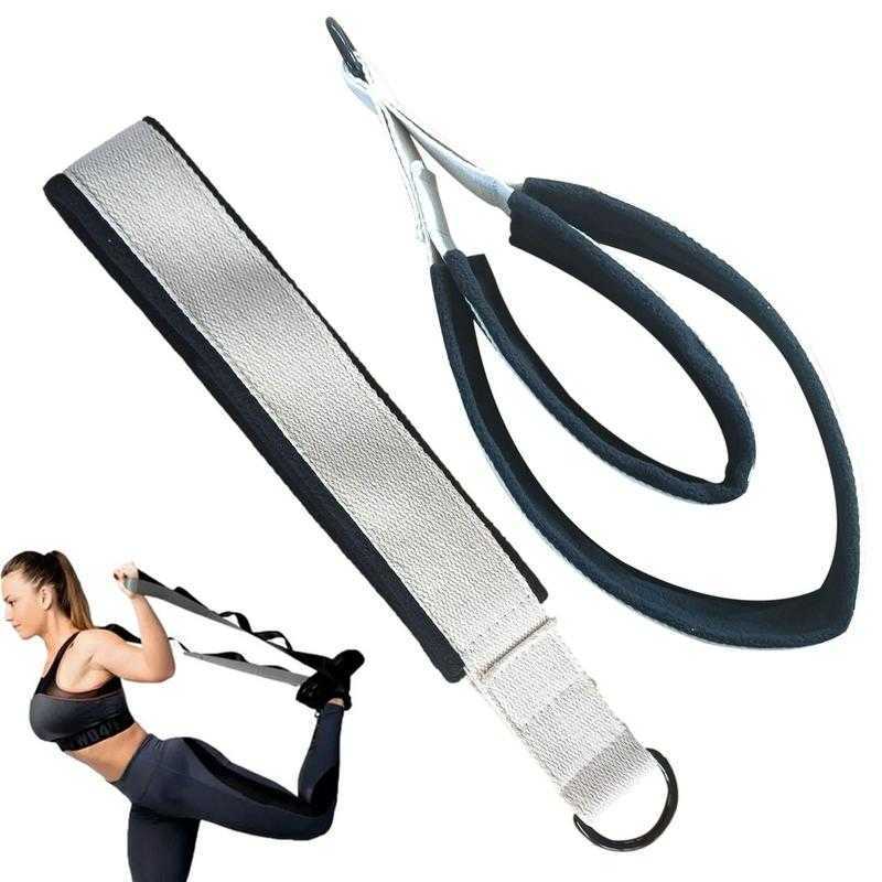 Yoga Stripes 2pcs Yoga Strap Cotton Stretching Straps Exercise Straps Adjustable DRing Buckle Gives Flexibility For Yoga Stretching Pilates J0225
