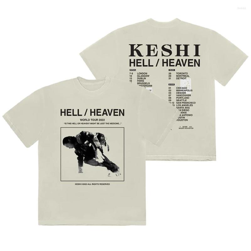 

Men's T Shirts Keshi The Hell/Heaven Tour Merch Tshirt 2023 World, Black