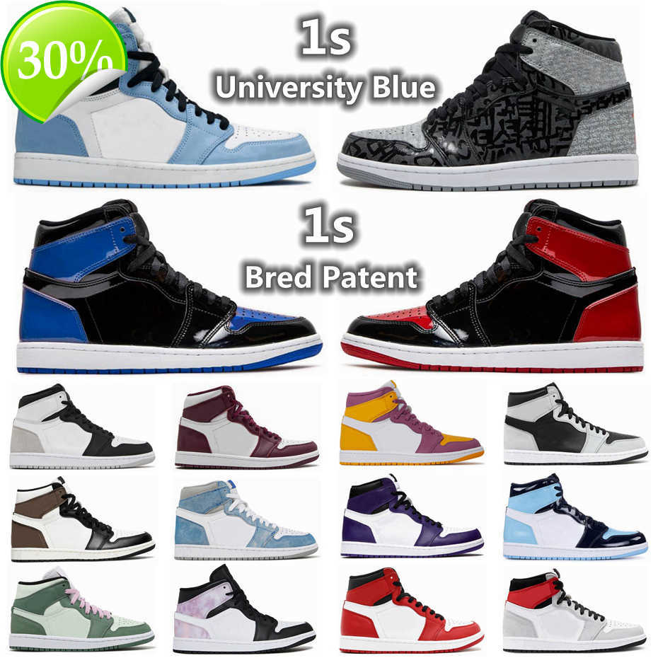University Blue Jumpman 1 1s Mens Basketball Shoes Bred Patent Hyper Royal Dark Mocha Shadow Court Purple Light Smoky Grey Sports Outdoor, 42 
University Blue Jumpman 1 1s Mens Basketball Shoes Bred Patent Hyper Royal Dark Mocha Shadow Court Purple Light Smoky Grey Sports Outdoor, 42