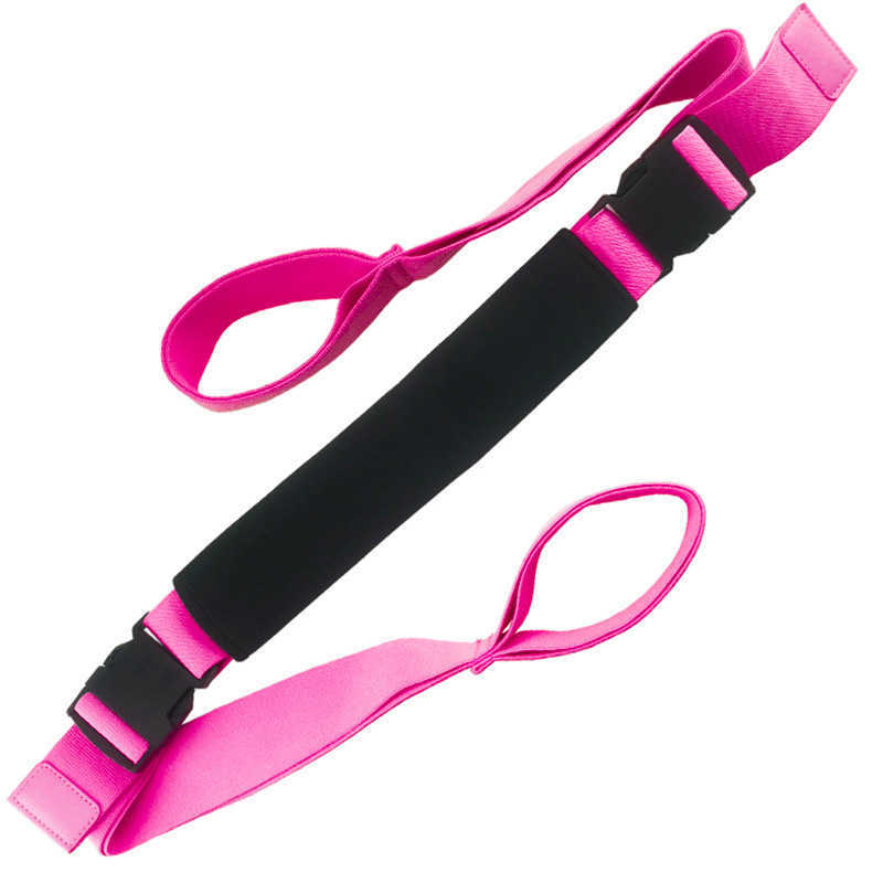 Yoga Stripes Yoga Leg Stretch Belt Yoga Flexibility Stretching Leg Stretcher Strap for Ballet Cheer Dance Gymnastics Trainer J0225