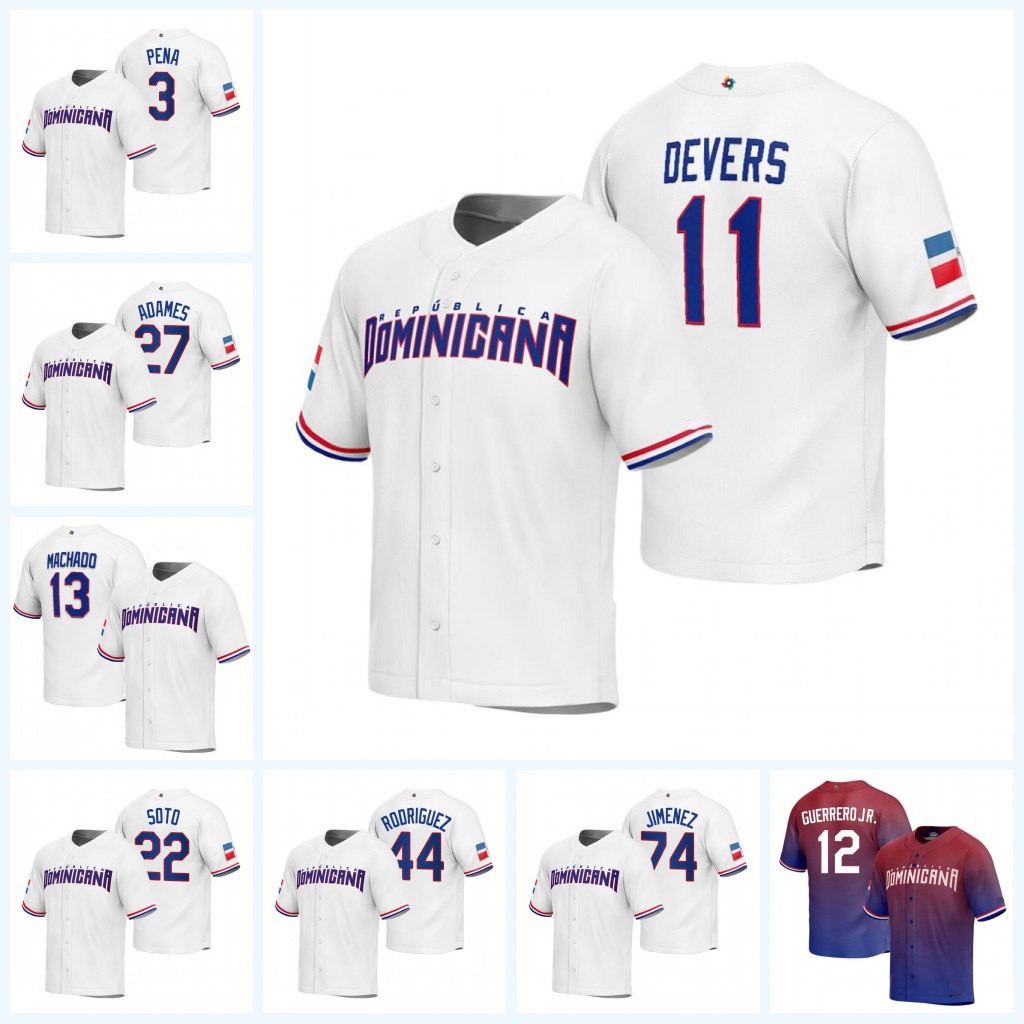 Dominican Republic 2023 World Baseball Classic Jersey Rafael Devers Juan Soto Vladimir Guerrero Jr. Willy Adames Manny Machado Wander Franco Eloy Jimenez, Womens s-xxl white
Dominican Republic 2023 World Baseball Classic Jersey Rafael Devers Juan Soto Vladimir Guerrero Jr. Willy Adames Manny Machado Wander Franco Eloy Jimenez, Womens s-xxl white