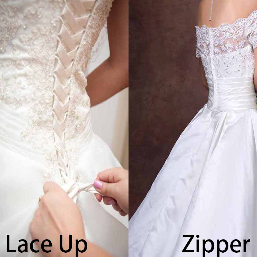 White Wedding Dresses Ivory Bridal Gowns V-Neck A Line Tulle Organza Long Sleeve NONE Train Plus Size Custom Lace Up Zipper Applique