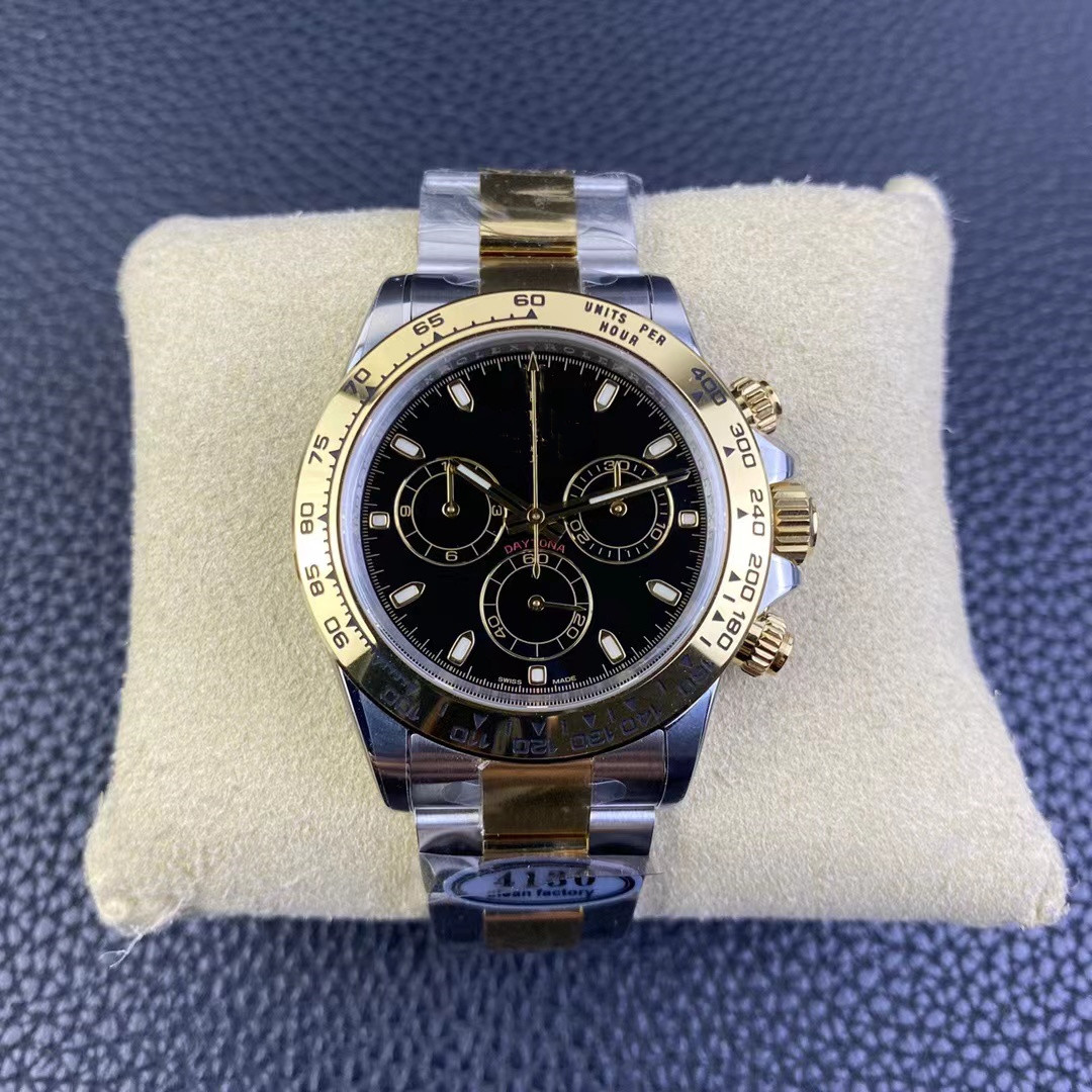 Clean factory watch diameter 40 mm thick 12.2 mm equipped with 4130 movement minute second timing display power storage 72 hours 904 steel, As shown
Clean factory watch diameter 40 mm thick 12.2 mm equipped with 4130 movement minute second timing display power storage 72 hours 904 steel, As shown